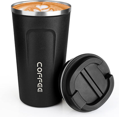 17oz Travel Coffee Mug, Insulated Coffee Cup with Leakproof Lid | 6-Hour Heat Retention, 360°Leak proof, Vacuum Stainless Steel Double Walled, BPA-free, Reusable And To Go Coffee Mug