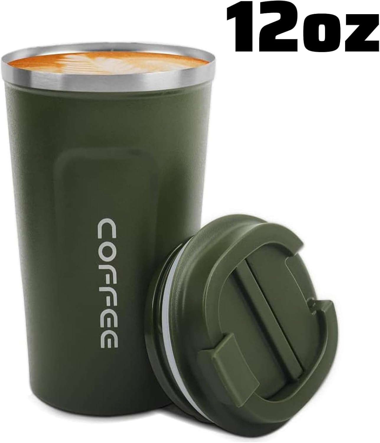 17oz Travel Coffee Mug, Insulated Coffee Cup with Leakproof Lid | 6-Hour Heat Retention, 360°Leak proof, Vacuum Stainless Steel Double Walled, BPA-free, Reusable And To Go Coffee Mug