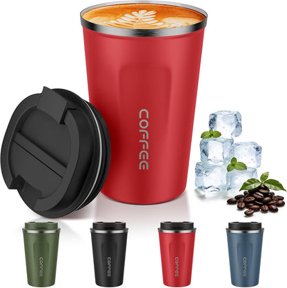 17oz Travel Coffee Mug, Insulated Coffee Cup with Leakproof Lid | 6-Hour Heat Retention, 360°Leak proof, Vacuum Stainless Steel Double Walled, BPA-free, Reusable And To Go Coffee Mug