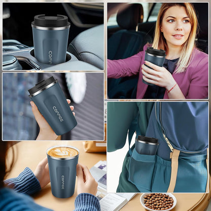 17oz Travel Coffee Mug, Insulated Coffee Cup with Leakproof Lid | 6-Hour Heat Retention, 360°Leak proof, Vacuum Stainless Steel Double Walled, BPA-free, Reusable And To Go Coffee Mug