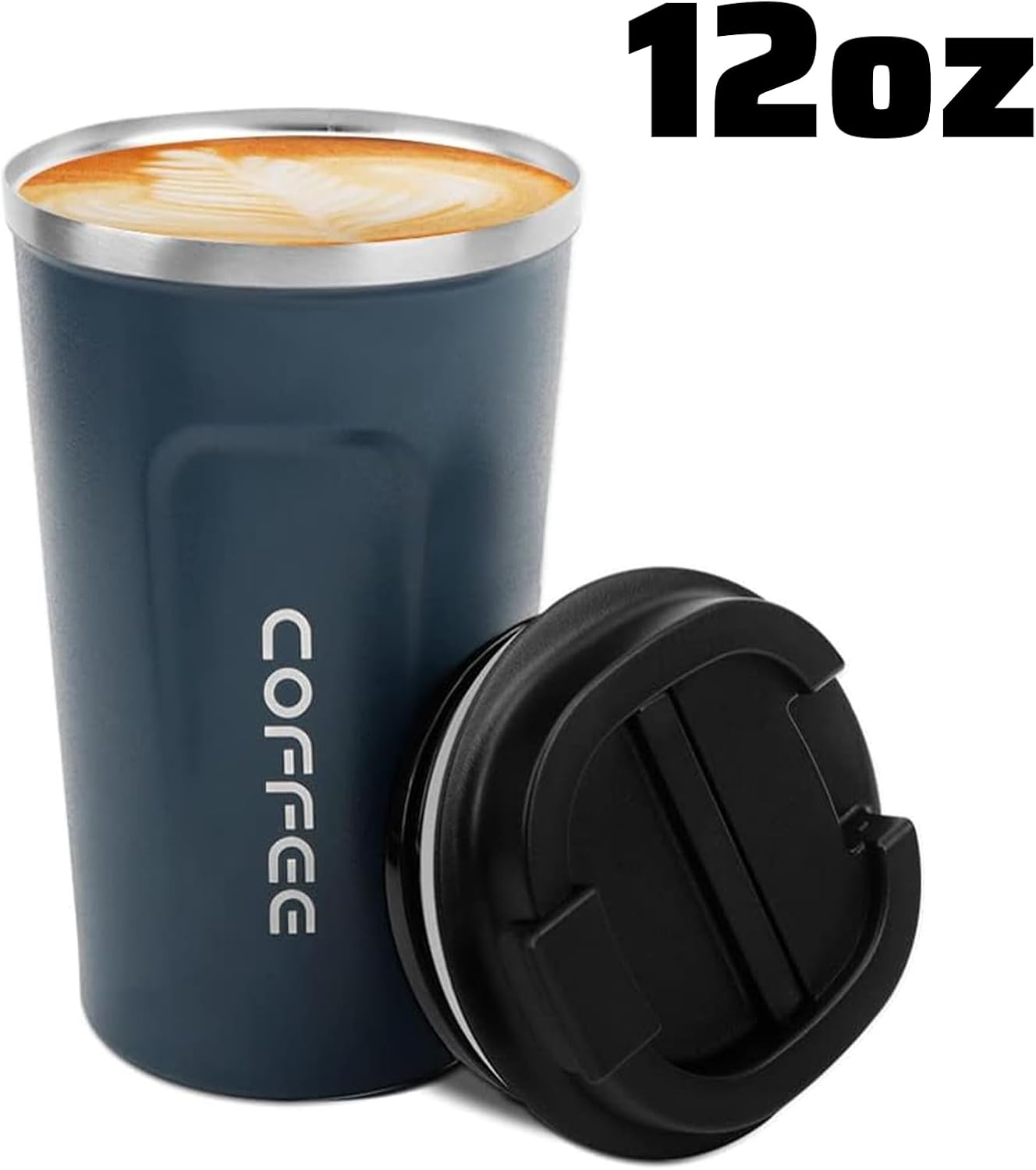 17oz Travel Coffee Mug, Insulated Coffee Cup with Leakproof Lid | 6-Hour Heat Retention, 360°Leak proof, Vacuum Stainless Steel Double Walled, BPA-free, Reusable And To Go Coffee Mug