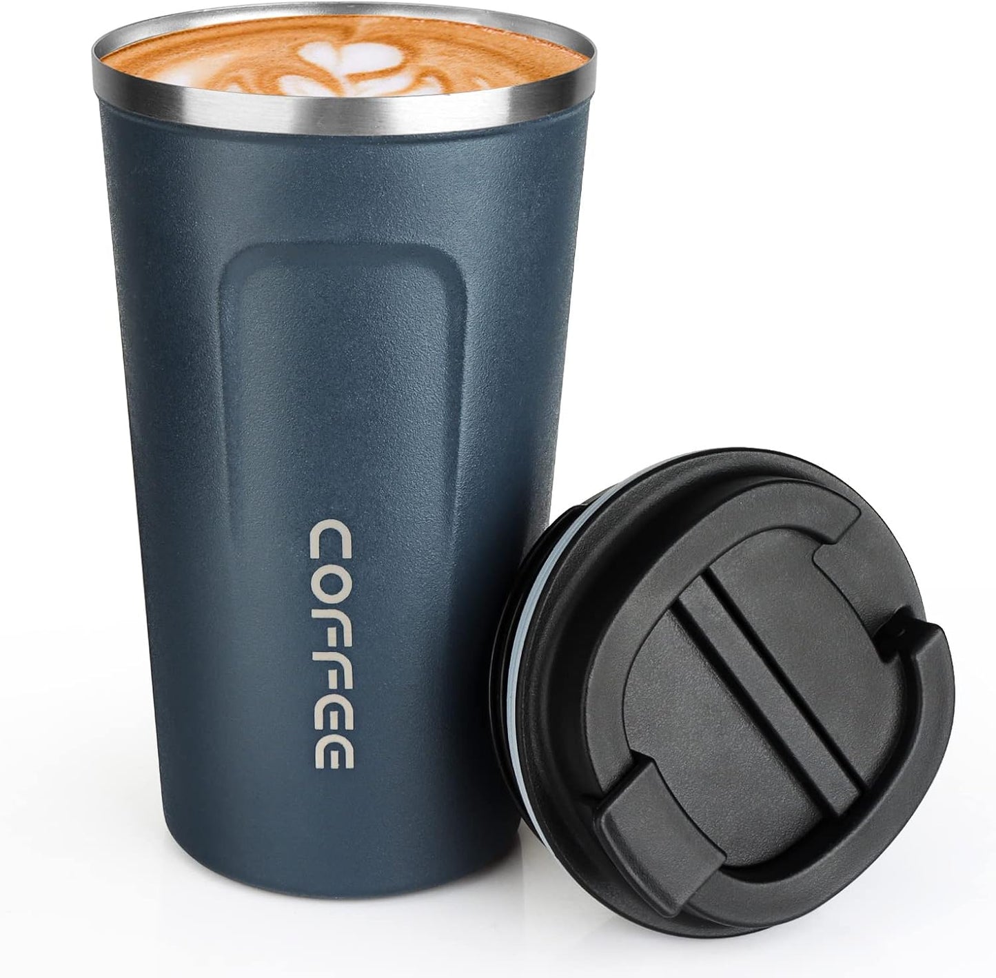 17oz Travel Coffee Mug, Insulated Coffee Cup with Leakproof Lid | 6-Hour Heat Retention, 360°Leak proof, Vacuum Stainless Steel Double Walled, BPA-free, Reusable And To Go Coffee Mug