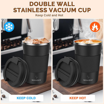 17oz Travel Coffee Mug, Insulated Coffee Cup with Leakproof Lid | 6-Hour Heat Retention, 360°Leak proof, Vacuum Stainless Steel Double Walled, BPA-free, Reusable And To Go Coffee Mug