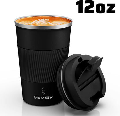 17oz Travel Coffee Mug, Insulated Coffee Cup with Leakproof Lid | 6-Hour Heat Retention, 360°Leak proof, Vacuum Stainless Steel Double Walled, BPA-free, Reusable And To Go Coffee Mug