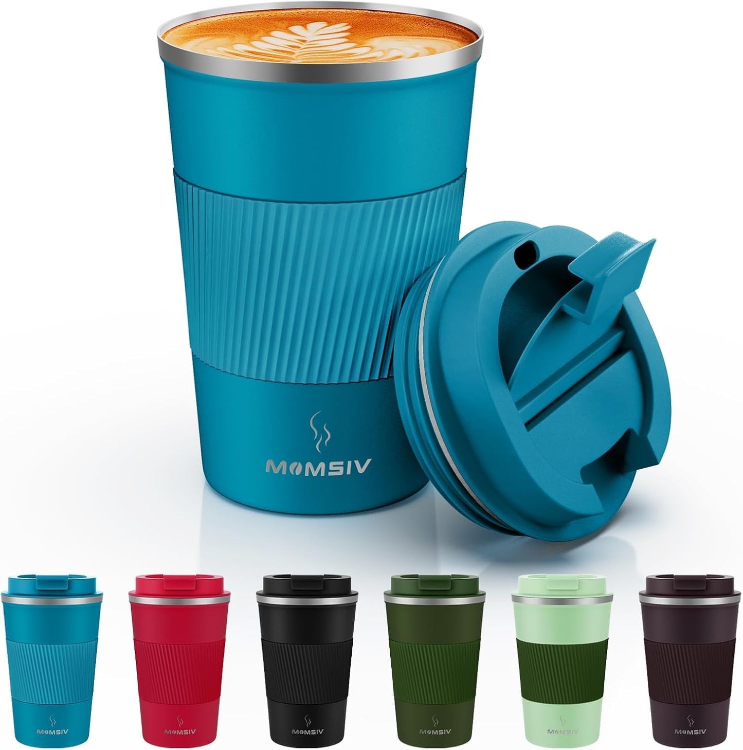 17oz Travel Coffee Mug, Insulated Coffee Cup with Leakproof Lid | 6-Hour Heat Retention, 360°Leak proof, Vacuum Stainless Steel Double Walled, BPA-free, Reusable And To Go Coffee Mug