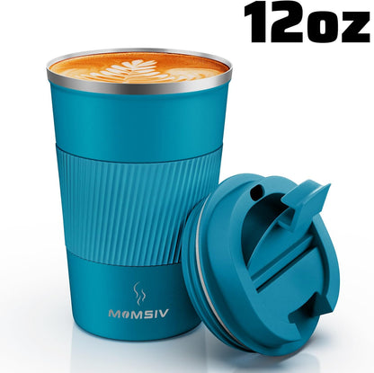 17oz Travel Coffee Mug, Insulated Coffee Cup with Leakproof Lid | 6-Hour Heat Retention, 360°Leak proof, Vacuum Stainless Steel Double Walled, BPA-free, Reusable And To Go Coffee Mug