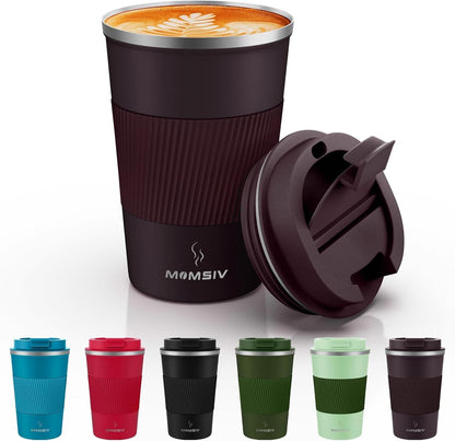 17oz Travel Coffee Mug, Insulated Coffee Cup with Leakproof Lid | 6-Hour Heat Retention, 360°Leak proof, Vacuum Stainless Steel Double Walled, BPA-free, Reusable And To Go Coffee Mug