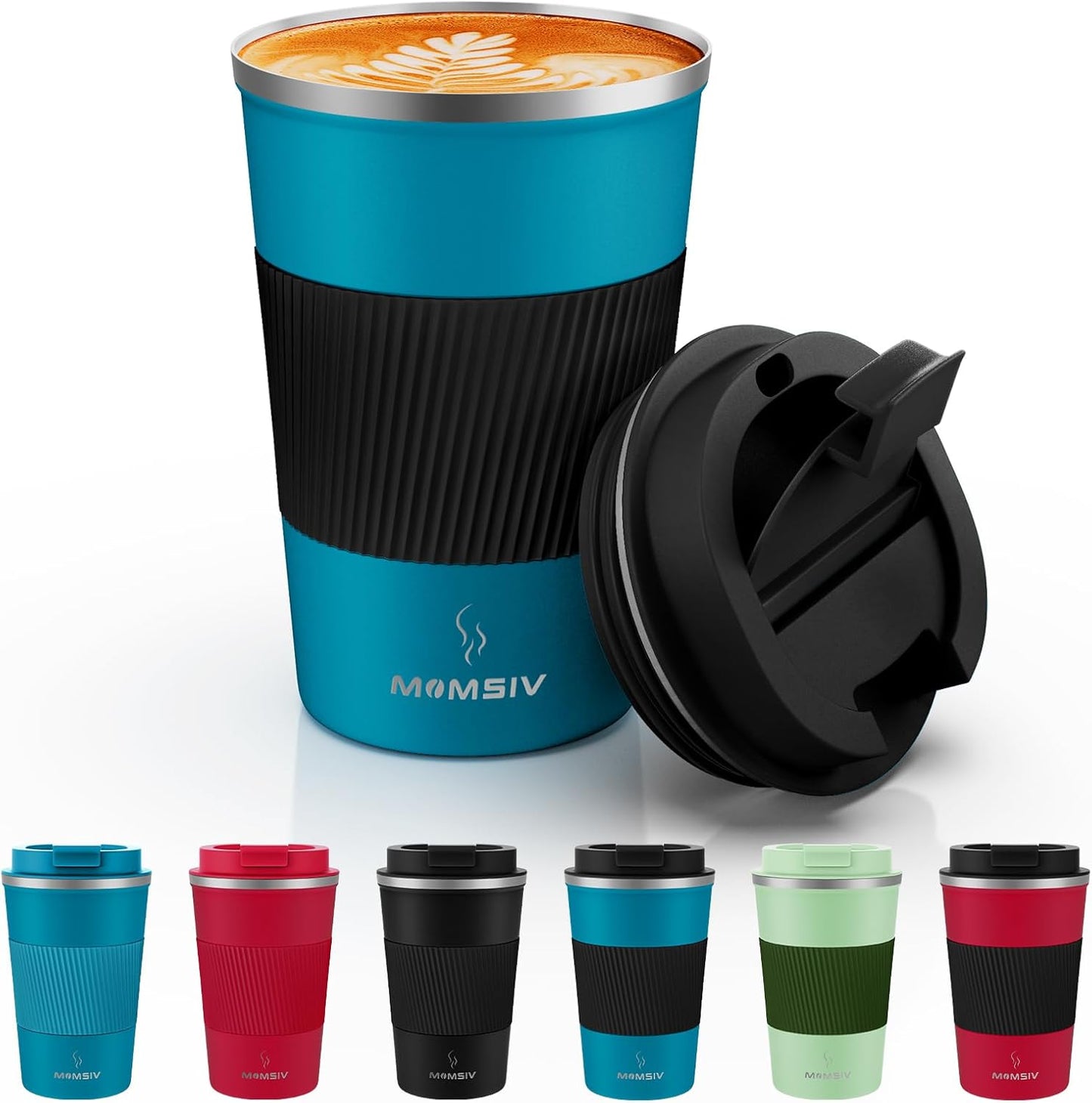 17oz Travel Coffee Mug, Insulated Coffee Cup with Leakproof Lid | 6-Hour Heat Retention, 360°Leak proof, Vacuum Stainless Steel Double Walled, BPA-free, Reusable And To Go Coffee Mug