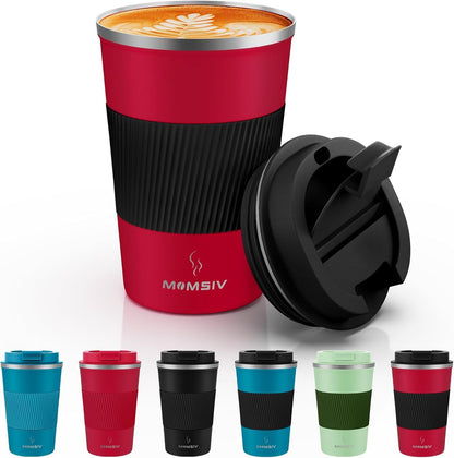 17oz Travel Coffee Mug, Insulated Coffee Cup with Leakproof Lid | 6-Hour Heat Retention, 360°Leak proof, Vacuum Stainless Steel Double Walled, BPA-free, Reusable And To Go Coffee Mug