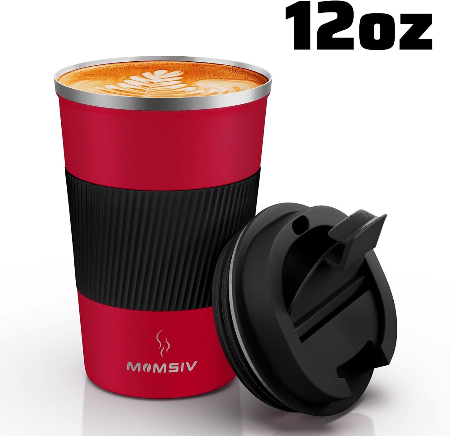 17oz Travel Coffee Mug, Insulated Coffee Cup with Leakproof Lid | 6-Hour Heat Retention, 360°Leak proof, Vacuum Stainless Steel Double Walled, BPA-free, Reusable And To Go Coffee Mug