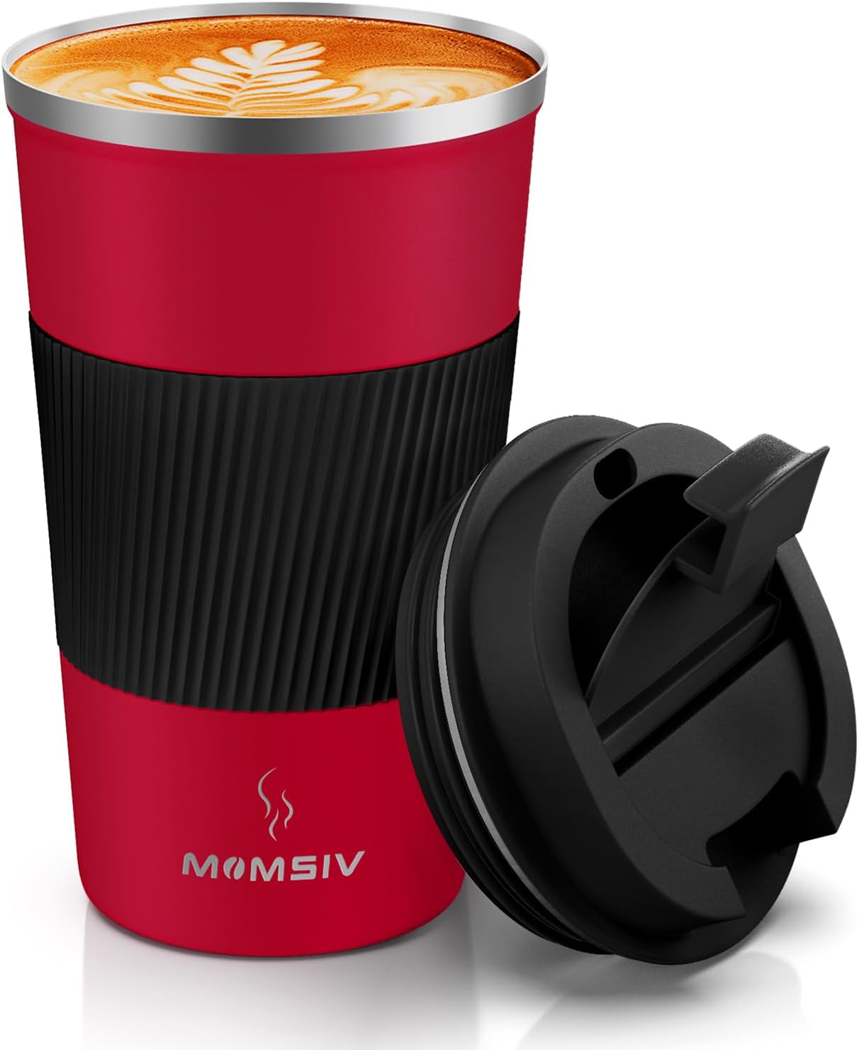 17oz Travel Coffee Mug, Insulated Coffee Cup with Leakproof Lid | 6-Hour Heat Retention, 360°Leak proof, Vacuum Stainless Steel Double Walled, BPA-free, Reusable And To Go Coffee Mug