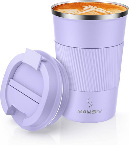17oz Travel Coffee Mug, Insulated Coffee Cup with Leakproof Lid | 6-Hour Heat Retention, 360°Leak proof, Vacuum Stainless Steel Double Walled, BPA-free, Reusable And To Go Coffee Mug