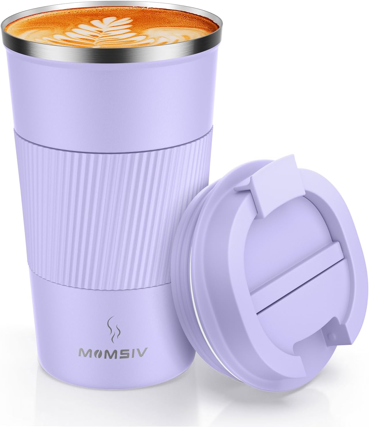 17oz Travel Coffee Mug, Insulated Coffee Cup with Leakproof Lid | 6-Hour Heat Retention, 360°Leak proof, Vacuum Stainless Steel Double Walled, BPA-free, Reusable And To Go Coffee Mug