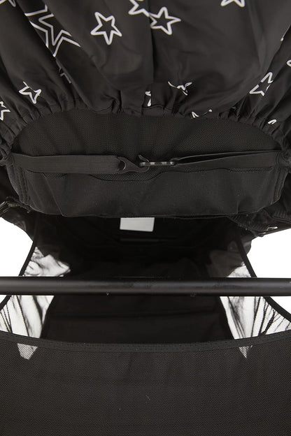 Stroller Rain Cover Universal, Baby Travel Weather Shield, Windproof Waterproof, Protect from Dust Snow (Black)