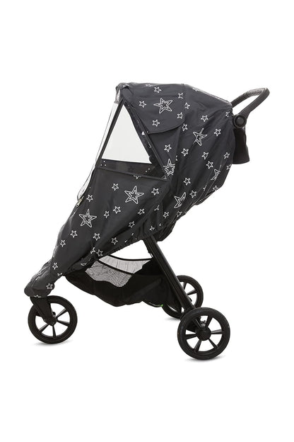 Stroller Rain Cover Universal, Baby Travel Weather Shield, Windproof Waterproof, Protect from Dust Snow (Black)