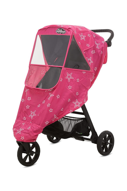 Stroller Rain Cover Universal, Baby Travel Weather Shield, Windproof Waterproof, Protect from Dust Snow (Black)