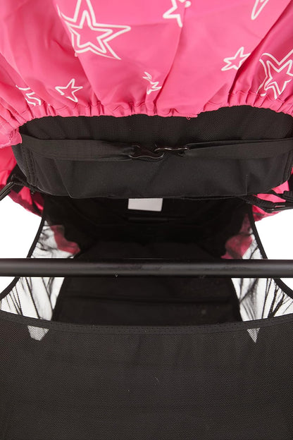 Stroller Rain Cover Universal, Baby Travel Weather Shield, Windproof Waterproof, Protect from Dust Snow (Black)