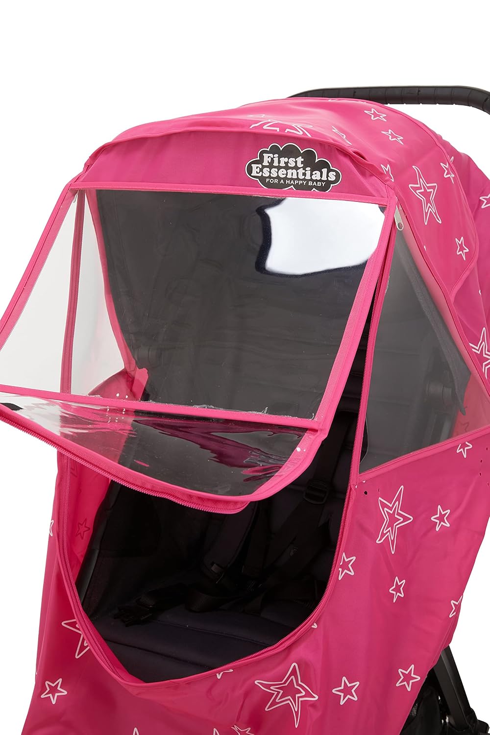 Stroller Rain Cover Universal, Baby Travel Weather Shield, Windproof Waterproof, Protect from Dust Snow (Black)