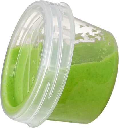 Twist Top Food Storage Containers 8 oz Plastic 12 Pack