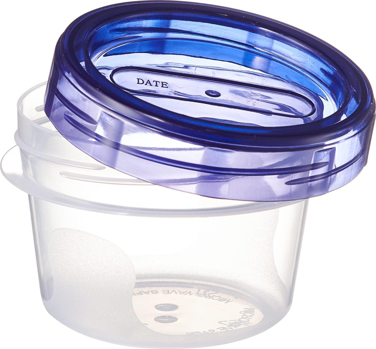 Twist Top Food Storage Containers 8 oz Plastic 12 Pack