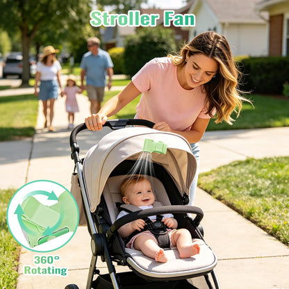 Clip-On Portable Fan Rechargeable Personal Handheld Mini Fan with LED Display Stroller Fan 360° Rotatable Small Bladeless Fan Clip on for Shirt 6-Speed For Outdoor & Travel & Office