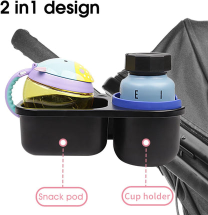 Universal Snack Tray with Cup Holder - Stroller Accessory