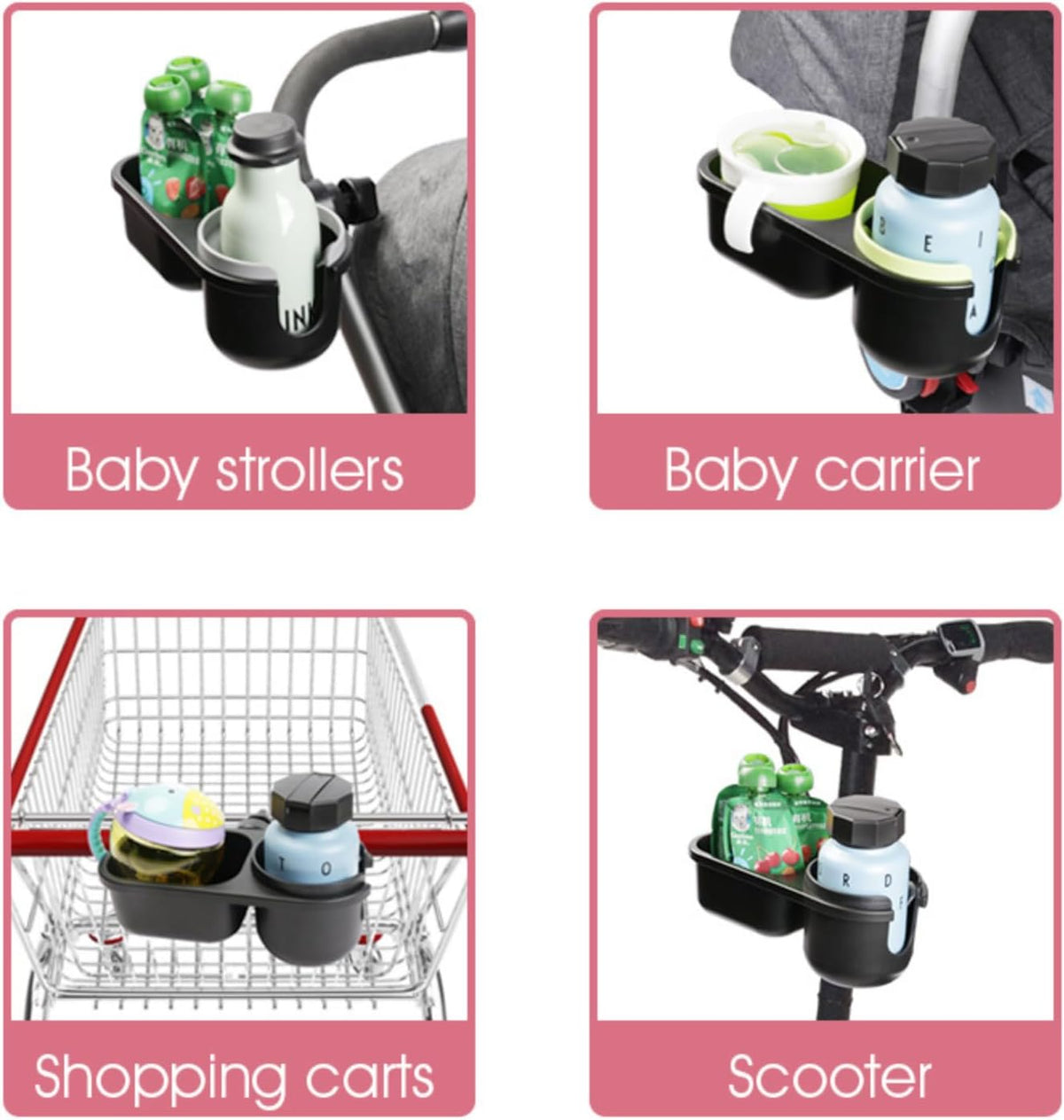 Universal Snack Tray with Cup Holder - Stroller Accessory