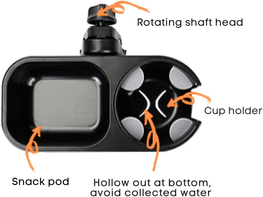 Universal Snack Tray with Cup Holder - Stroller Accessory