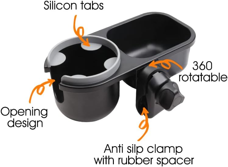 Universal Snack Tray with Cup Holder - Stroller Accessory