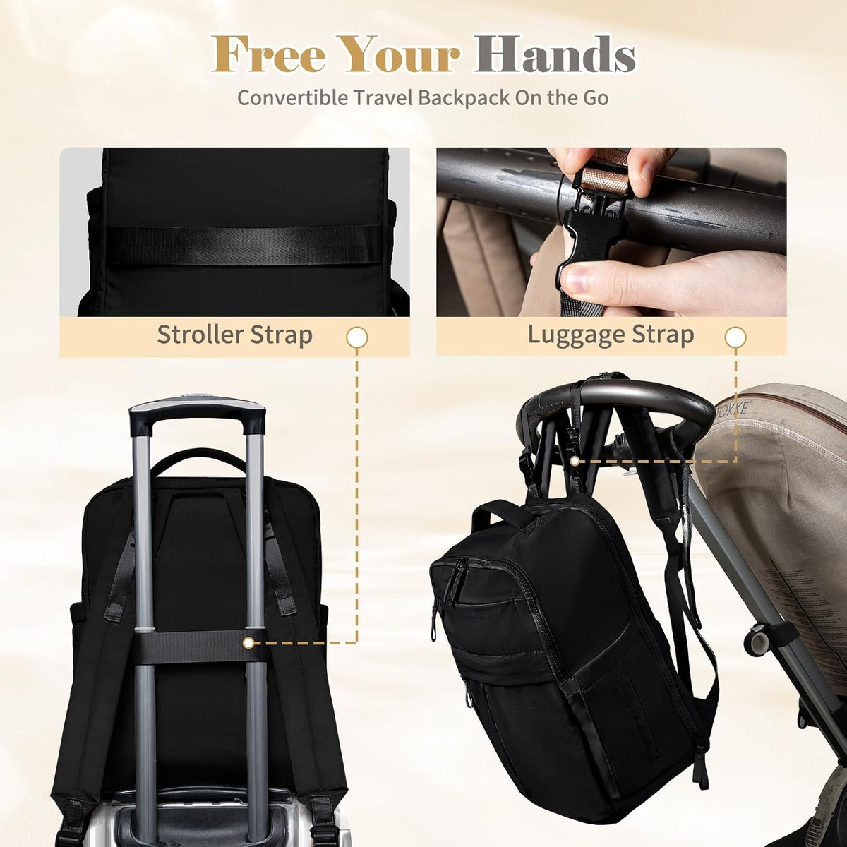 Diaper Bag with Changing Station Large Diaper Backpack Baby Bag