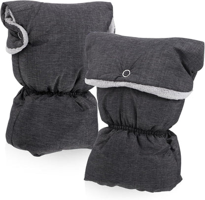 1pair Stroller Gloves Hand Muffs for Cold Weather Deep Mittens Elastic Band Three Layers of Stroller Accessories for Fall and