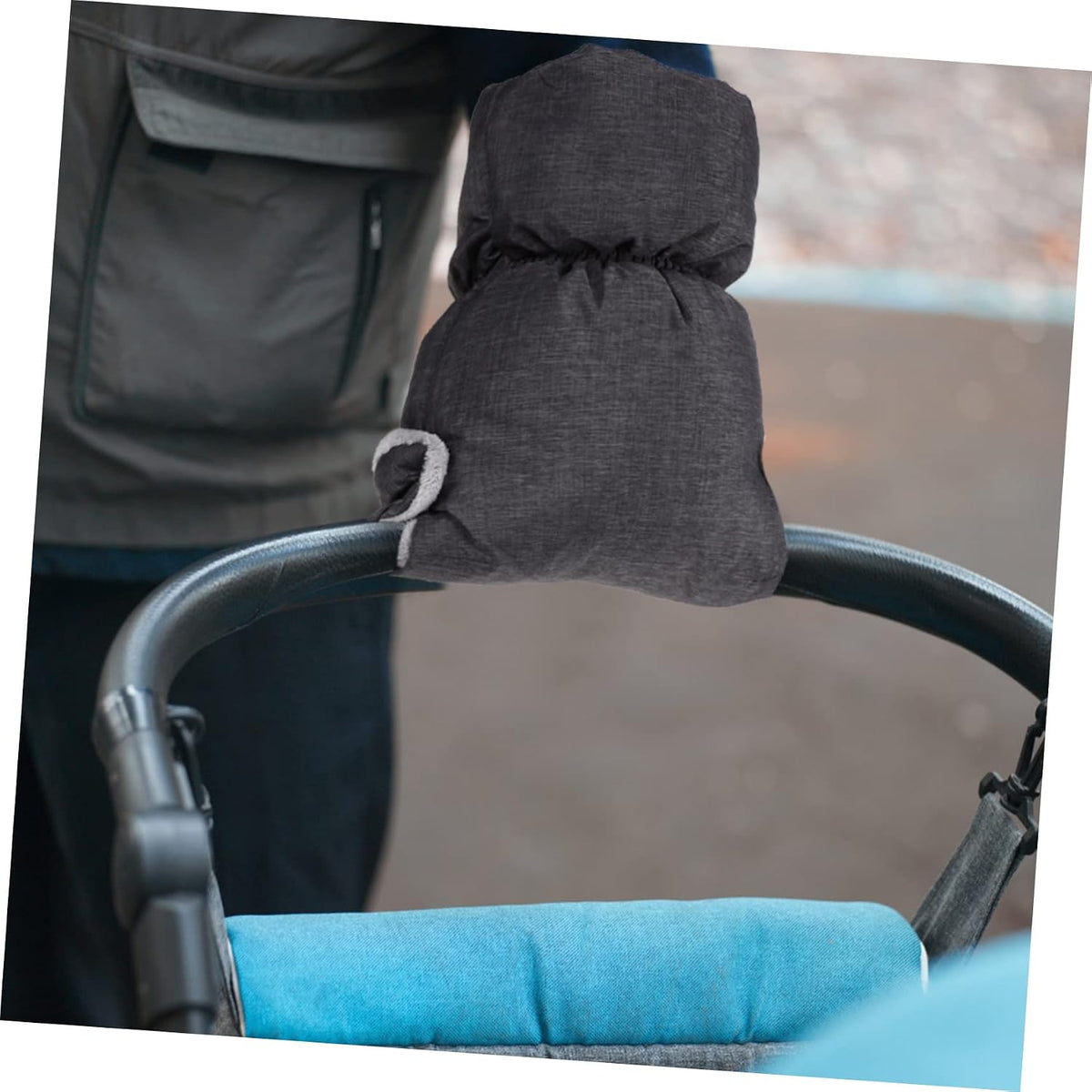 1pair Stroller Gloves Hand Muffs for Cold Weather Deep Mittens Elastic Band Three Layers of Stroller Accessories for Fall and