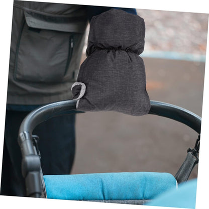 1pair Stroller Gloves Hand Muffs for Cold Weather Deep Mittens Elastic Band Three Layers of Stroller Accessories for Fall and