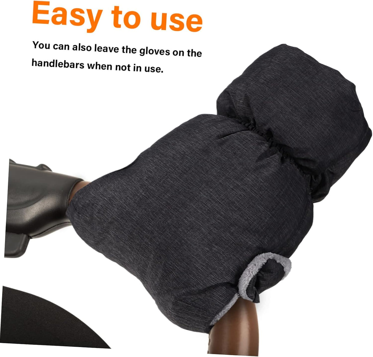 1pair Stroller Gloves Hand Muffs for Cold Weather Deep Mittens Elastic Band Three Layers of Stroller Accessories for Fall and