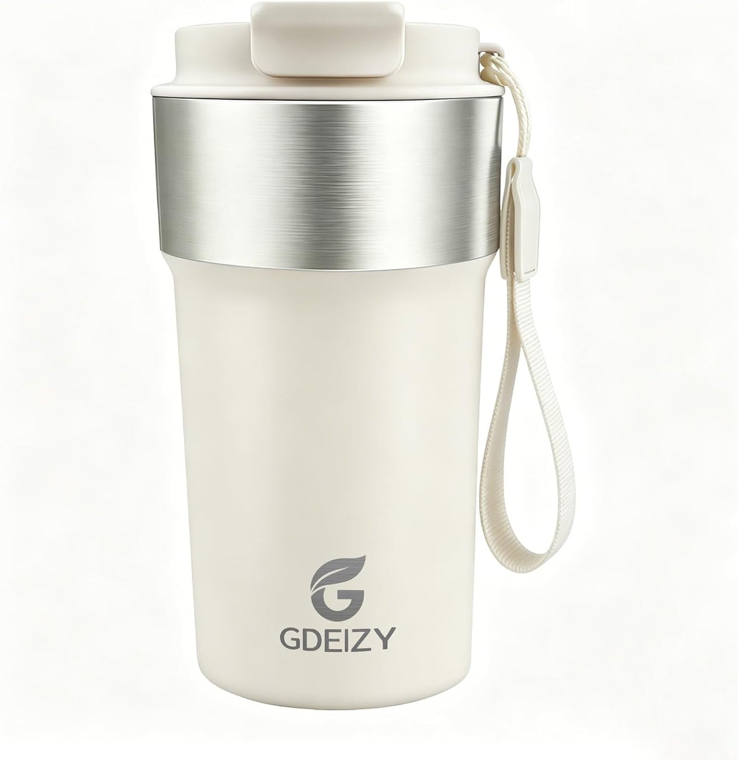 Insulated Travel Coffee Mug, 17oz Stainless Steel Leakproof Flip Straw Cup | Insulated Travel Coffee Mug, 17oz Stainless Steel Leakproof Flip Straw Cup
