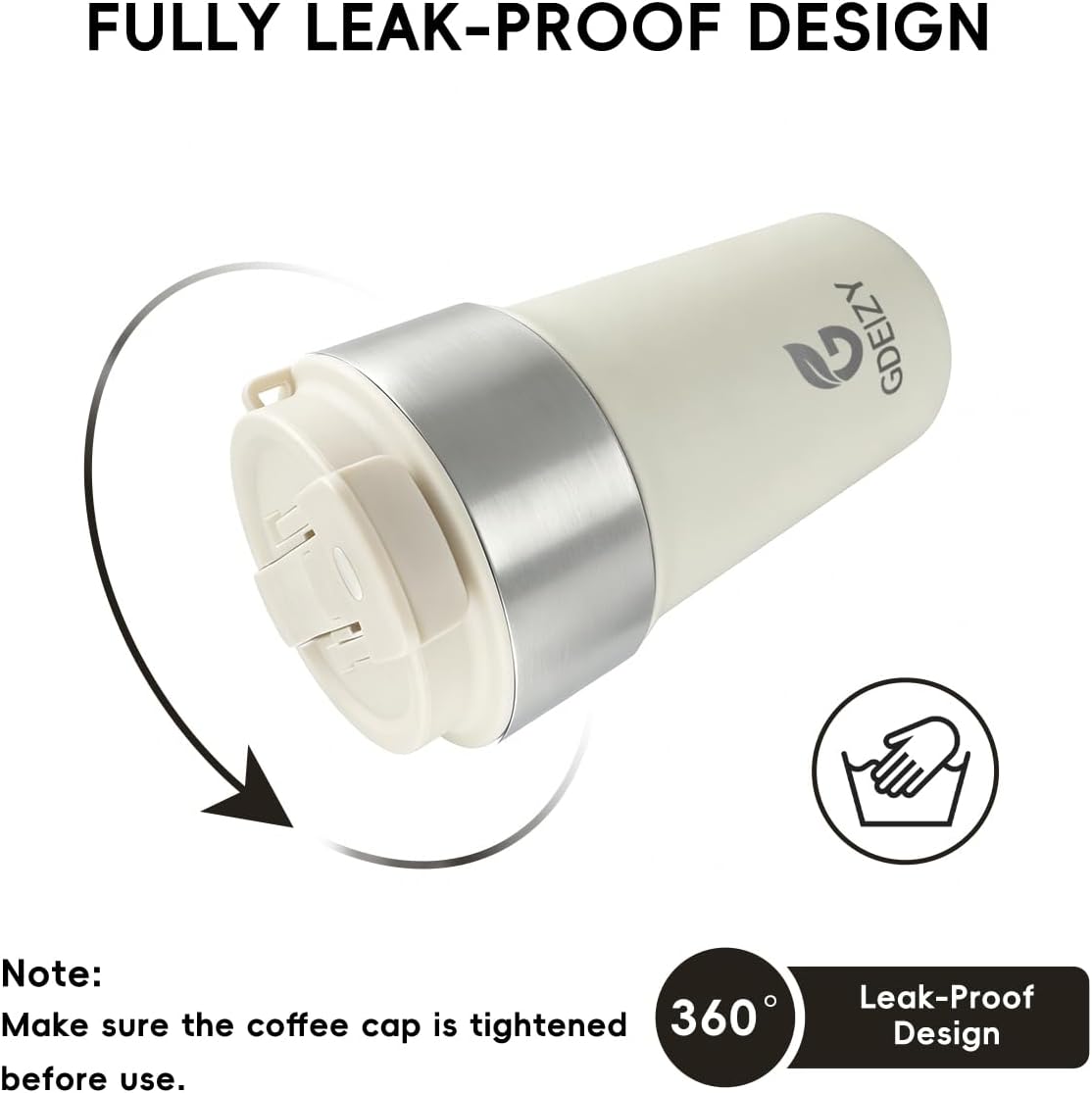 Insulated Travel Coffee Mug, 17oz Stainless Steel Leakproof Flip Straw Cup | Insulated Travel Coffee Mug, 17oz Stainless Steel Leakproof Flip Straw Cup