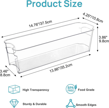 4Pcs Clear Breastmilk Storage Bags Container in Freezer Fridge