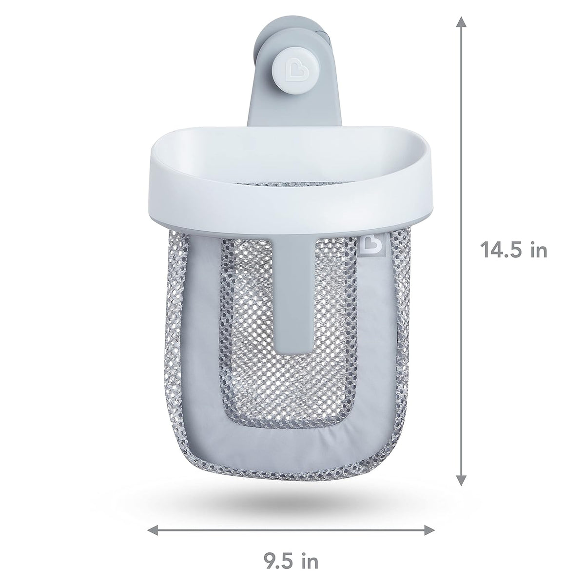 Super Scoop Hanging Bath Toy Organizer, Grey