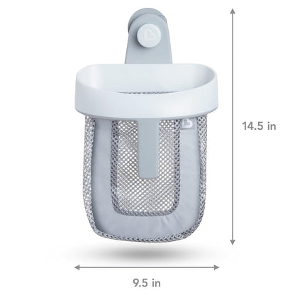 Super Scoop Hanging Bath Toy Organizer, Grey