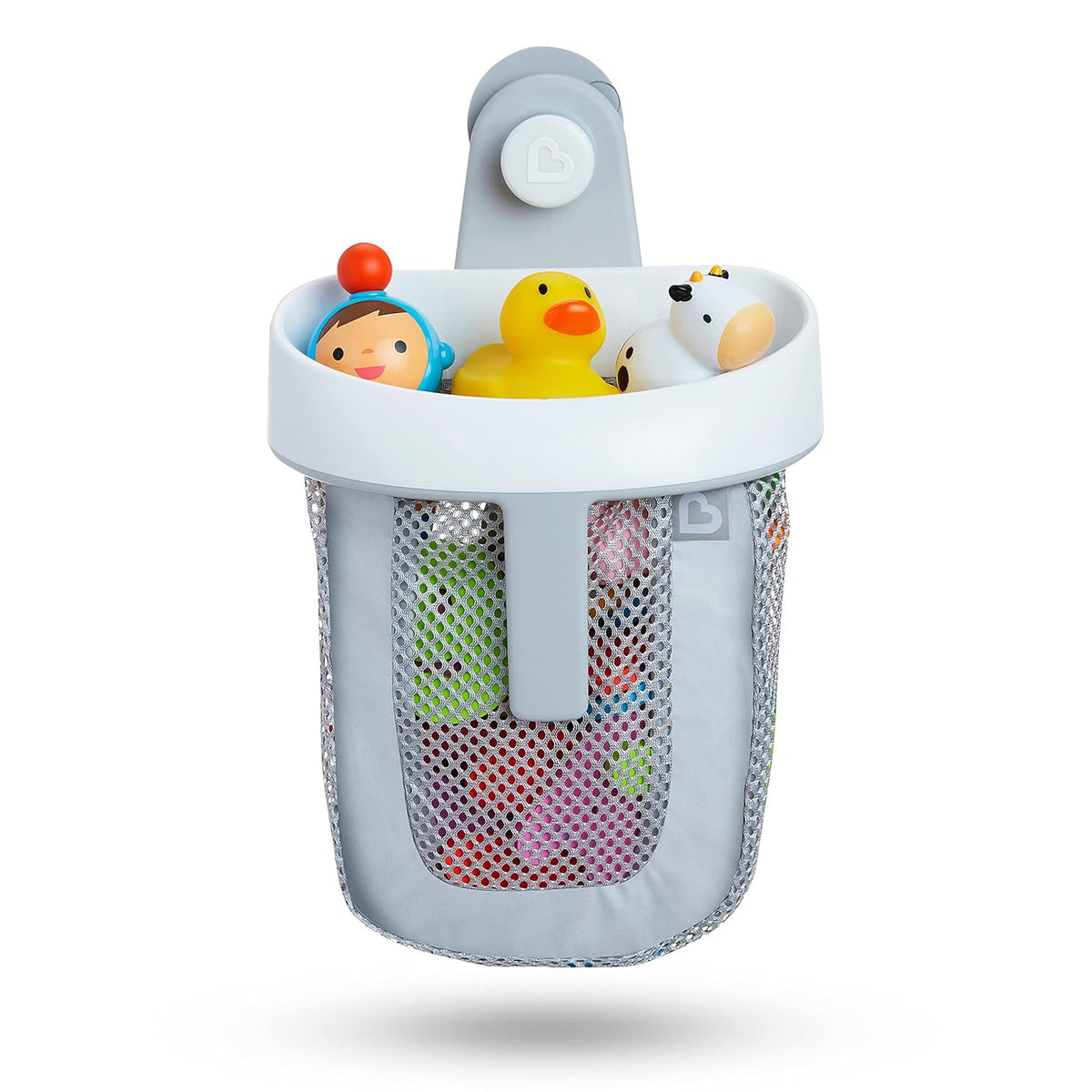 Super Scoop Hanging Bath Toy Organizer, Grey