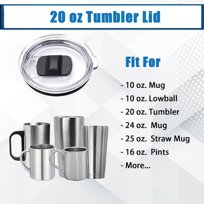 30oz Tumbler Lid, Replacement Lids Compatible for YETI 30 oz Tumbler, 14 oz Mug and 35 oz Straw Mug- Replacement Slide/Cover Magnetic Slider Switch,2Pcs Black