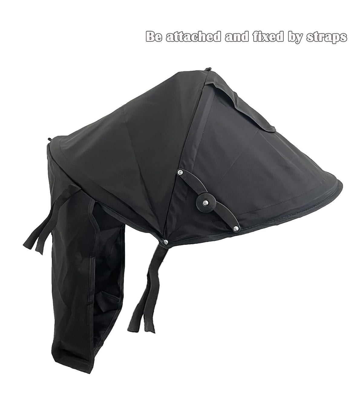 Universal Stroller Sun Shade Umbrella Stroller Canopy Pram Sunshade Retractable Stroller Replacement Parts Shade for Buggy Pushchair with Mesh Window Storage Pocket Adjustable