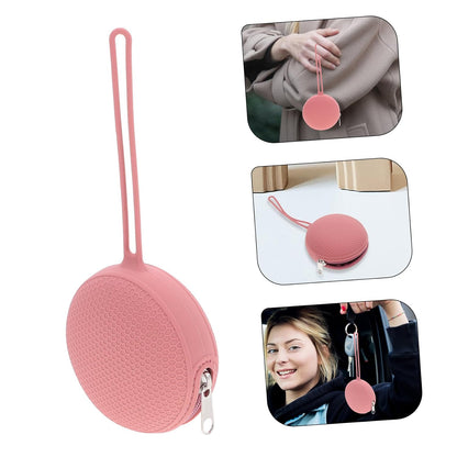 Silicone Travel Storage Bag for Pacifiers Washable Coin and Key Holder Compact and Portable Design for Travel Accessories