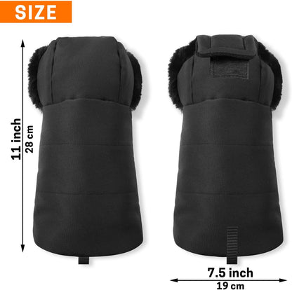 Stroller Gloves, Universal Stroller Warmmuffs, Winter Anti-Freeze Warm Mittens for Pram, Stroller, Pushchair Handbar