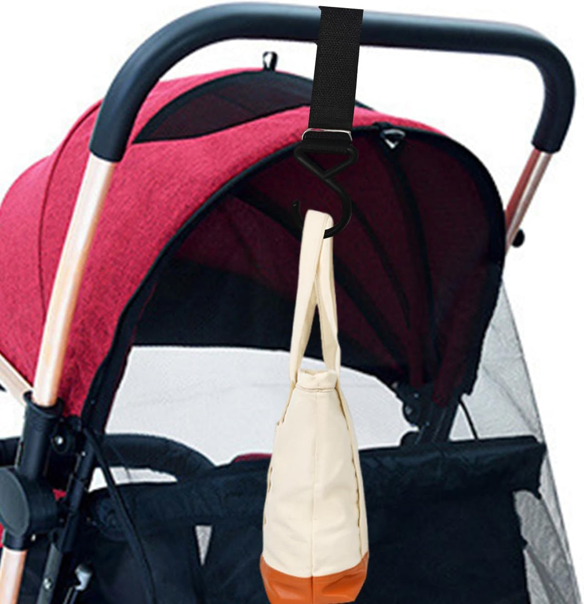 Stroller Hooks for Bags 12pcs Baby Stroller Clip and Hooks Mom Purse Shopping Wheelchair Tent Outdoor Camping Shopping Carabiner Clip
