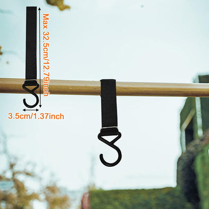 Stroller Hooks for Bags 12pcs Baby Stroller Clip and Hooks Mom Purse Shopping Wheelchair Tent Outdoor Camping Shopping Carabiner Clip