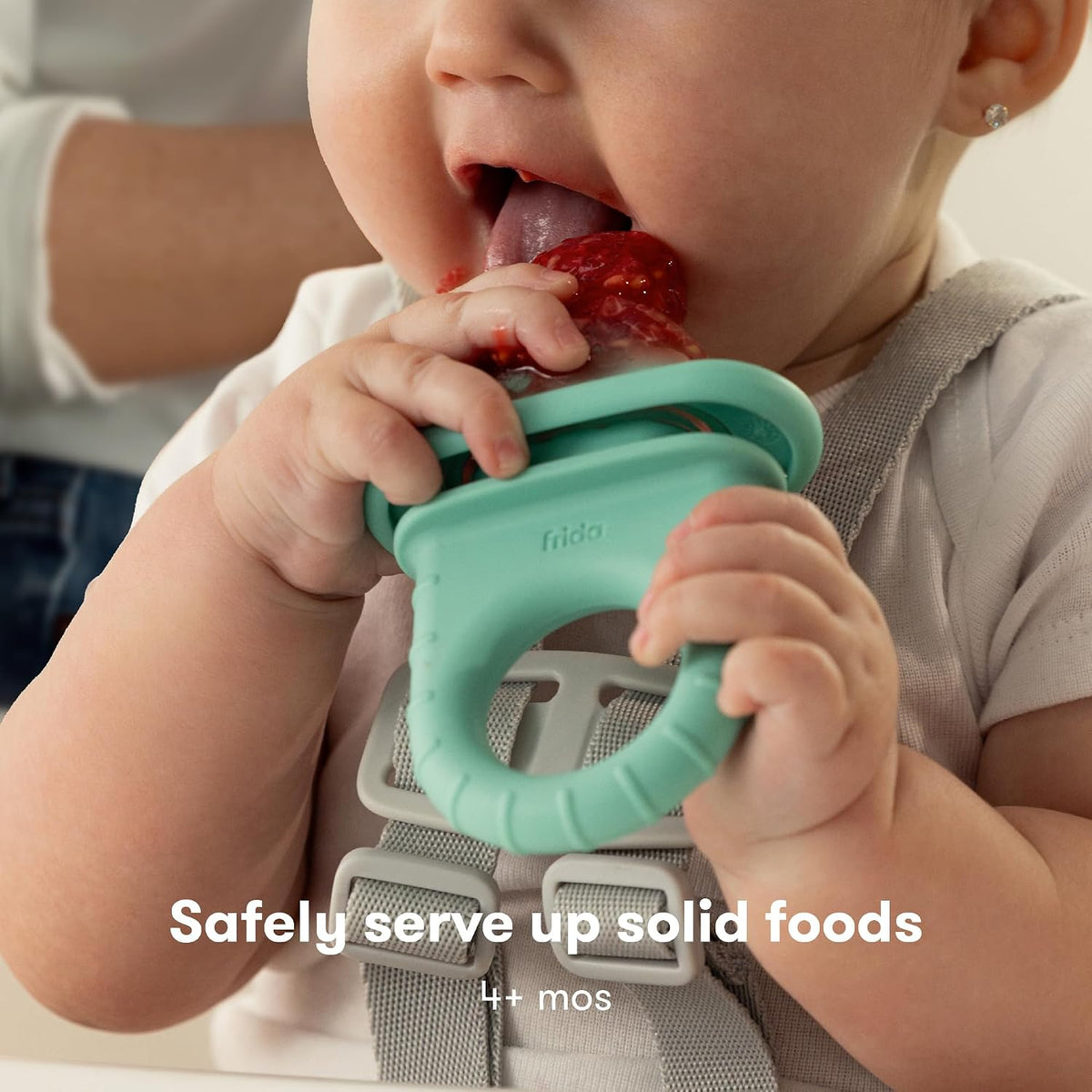 Baby Push Pop Feeder, Baby Fruit Feeder, 3 Count, Blue, 3 Count, Blue
