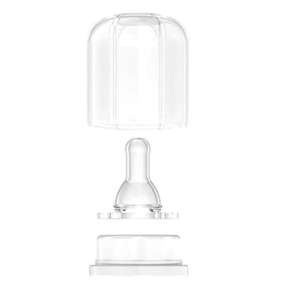 Glass Baby Bottle BPA Free | Protective Silicone Sleeve | 9 oz Pack of 2 | Mango, Kale - Colors B