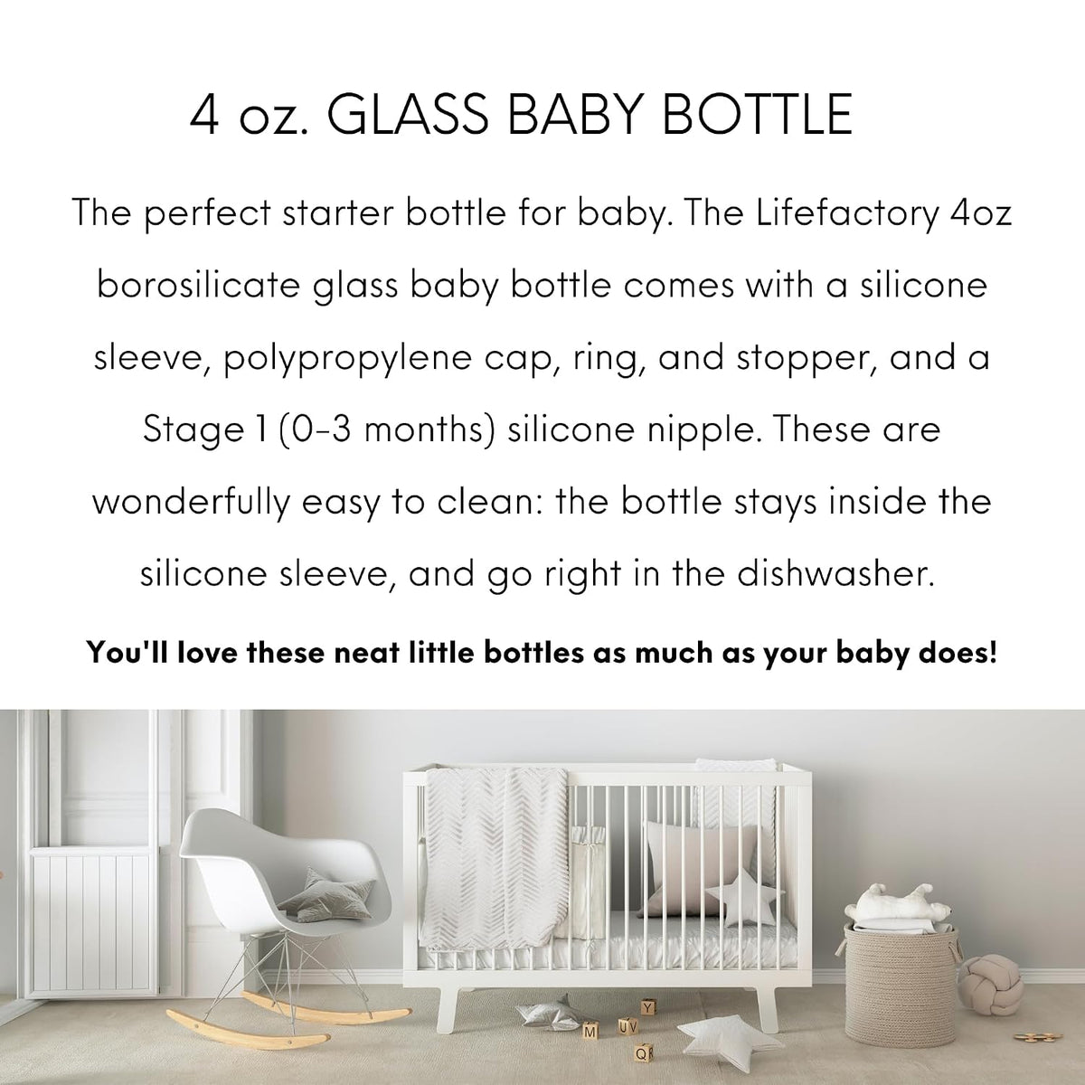 Glass Baby Bottle BPA Free | Protective Silicone Sleeve | 9 oz Pack of 2 | Mango, Kale - Colors B