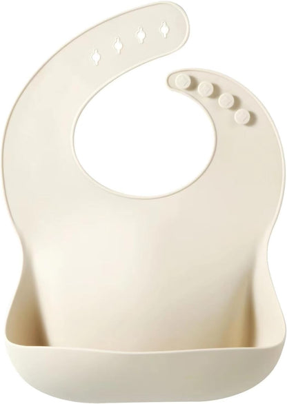 Set of 3 Silicone Baby Bibs Waterproof, Soft, Unisex, 10-72 Months